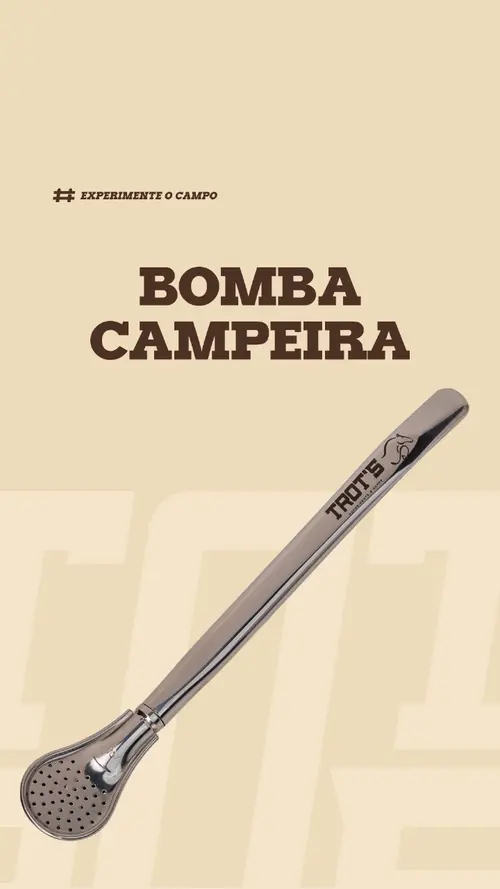 Bomba de inox Trot's modelo campeira polida