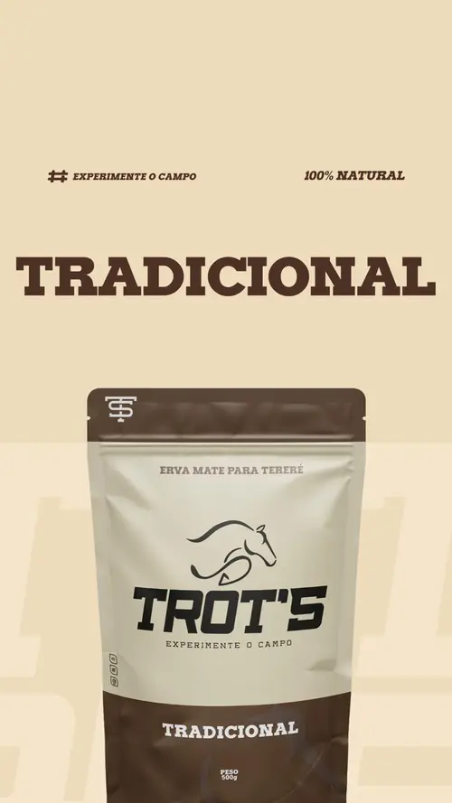 Erva-mate Trot's para tereré, sabor tradicional, 500g