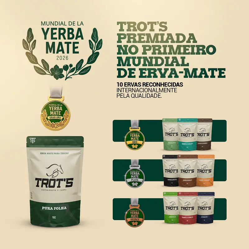 Trot's premiada no Mundial de la Yerba Mate 2026 — Gran Oro