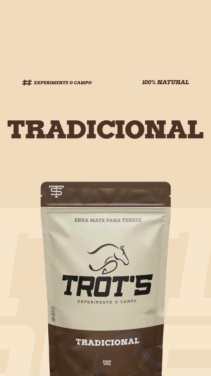 Erva-mate Trot's para tereré, sabor tradicional, 500g